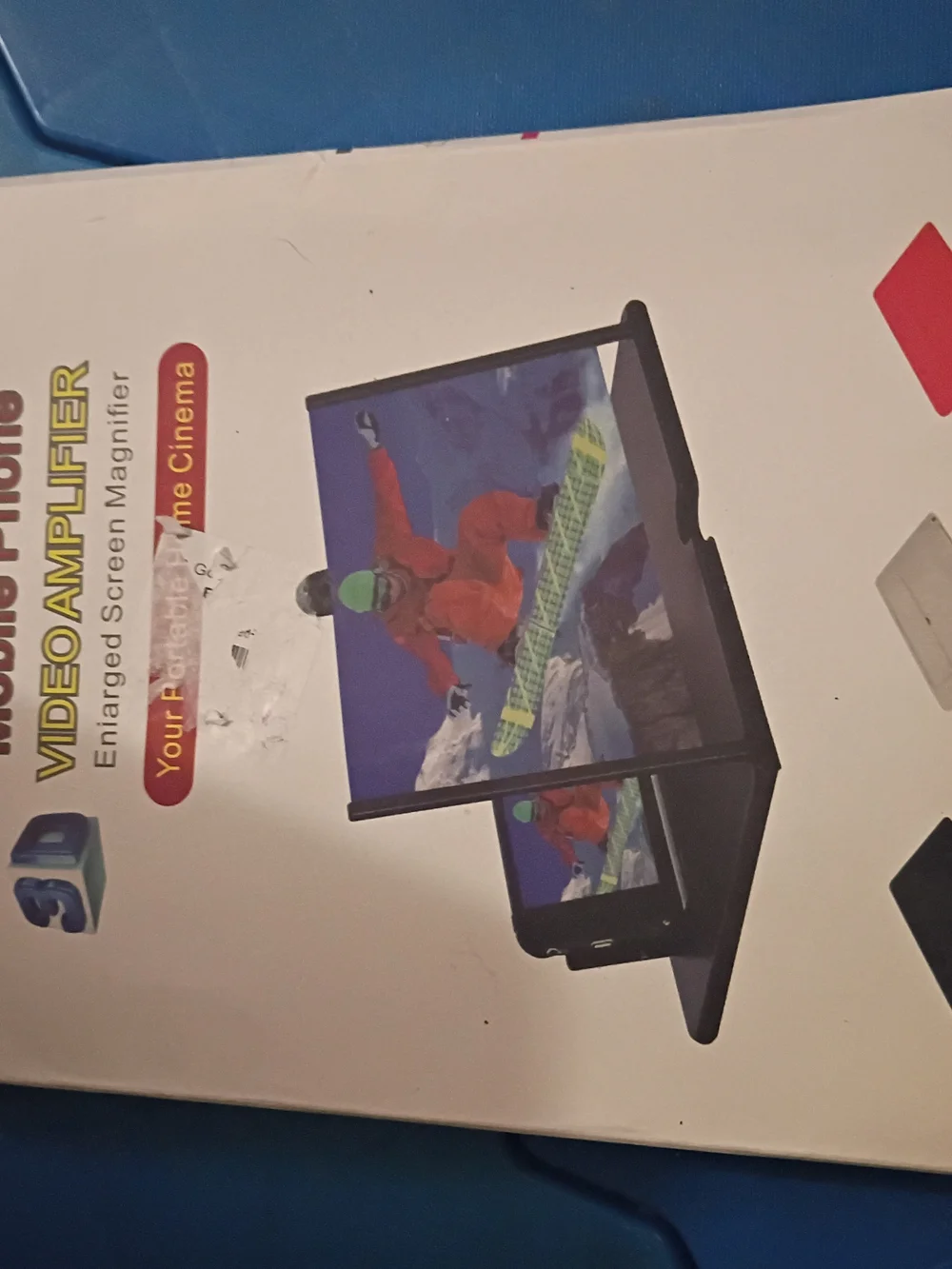 3D Video Amplifier Phone Screen Magnifier - Black